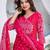 Cotton angrakha pattern kurti-pant-dupatta set