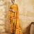 Yellow color georgette fabric floral printed trendy girlie looks saree