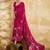 Pink color georgette fabric floral printed trendy girlie looks saree