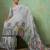 Grey color beautiful printed georgette fabric saree with sparkle work