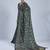 Green color stylish ajrak printed traditional chiffon fabric saree