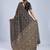 Black color stylish ajrak printed traditional chiffon fabric saree