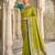 Green color banarasi silk fabric graceful ethnic woven saree