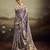 Purple color jacquard silk fabric fabric beautiful floral print saree
