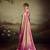Rose pink color jacquard silk fabric fabric beautiful floral print saree