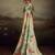 Light green color jacquard silk fabric fabric beautiful floral print saree