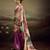 Purple color jacquard silk fabric fabric beautiful floral print saree