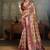 Beige color beautiful ethnic partywear saree for traditional rich looks