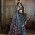 Blue color beautiful ethnic partywear saree for traditional rich looks