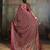 Wine color beautiful ethnic partywear saree for traditional rich looks