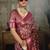 Wine color beautiful ethnic partywear saree for traditional rich looks