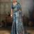 Blue color beautiful ethnic partywear saree for traditional rich looks