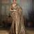 Brown color beautiful ethnic partywear saree for traditional rich looks