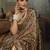 Brown color beautiful ethnic partywear saree for traditional rich looks