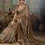 Brown color beautiful ethnic partywear saree for traditional rich looks