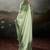Green color beautiful satin fabric glamorous bollywood style saree