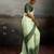 Green color beautiful satin fabric glamorous bollywood style saree