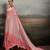 Rose pink color beautiful satin fabric glamorous bollywood style saree