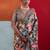 Green color smart cotton crepe fabric beautiful designer printed saree
