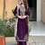 women's  georgette sequins embroidered kurta pant with dupatta set