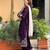 women's  georgette sequins embroidered kurta pant with dupatta set