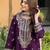 women's  georgette sequins embroidered kurta pant with dupatta set
