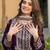 women's  georgette sequins embroidered kurta pant with dupatta set