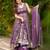 women's crunchy silk sequins embroidered anarkali kurta palazzo with dupatta set