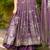 women's crunchy silk sequins embroidered anarkali kurta palazzo with dupatta set