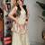 women's  silk ethnic motiff embroidered kurta palazzo with dupatta set