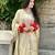 women's  silk sequins embroidered kurta sharara with dupatta set