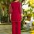 women's  silk embroidered kurta palazzo set