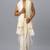 Off white art silk dhoti