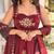 women's shimmer silk sequins embroidered anarkali kurta palazzo with dupatta set