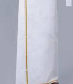 White dhoti cotton regular fit