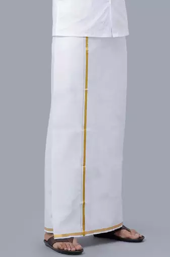 White dhoti cotton regular fit