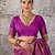 Magenta color rich sophisticated kanjivaram blend silk saree