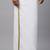 White plain cotton basic dhoti