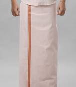 Copper tissue dhoti solid