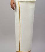 Off white cotton dhoti
