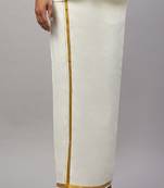 Cream cotton dhoti