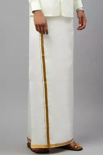 Cream dhoti cotton