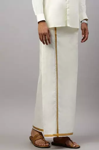 Cream dhoti cotton