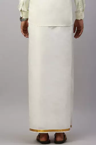 Cream dhoti cotton