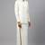 Cream dhoti plain cotton basic