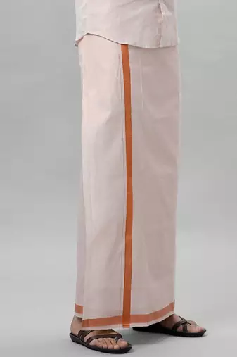Copper plain tissue dhoti basic dhoti