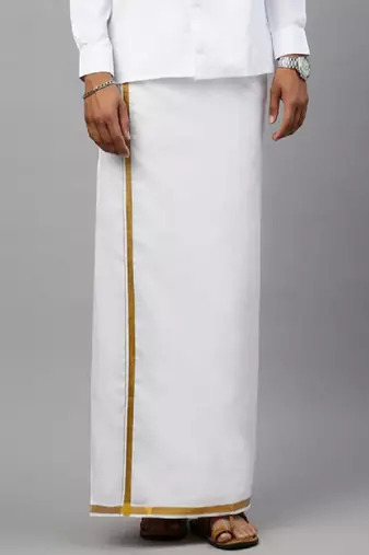White cotton dhoti