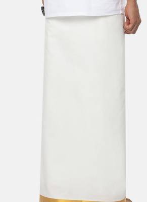 cream color cotton mens dhoti 3