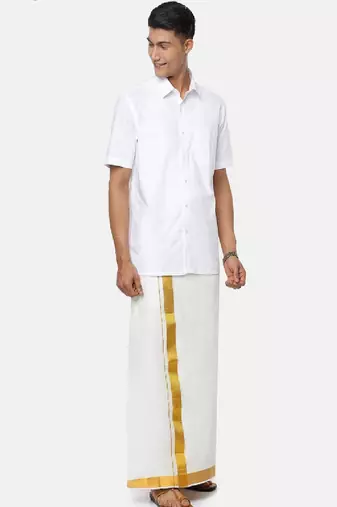 Cream dhoti cotton