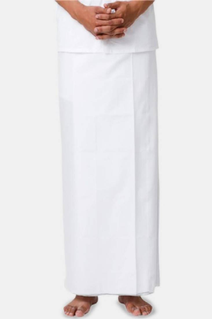 White cotton dhoti
